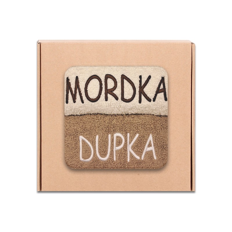 RĘCZNIKI haft MORDKA DUPKA prezent na ŚWIĘTA dla MĘŻA, CHŁOPAKA, KOLEGI