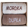 RĘCZNIKI haft MORDKA DUPKA prezent na ŚWIĘTA dla MĘŻA, CHŁOPAKA, KOLEGI