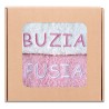 RĘCZNIKI haft BUZIA PUSIA prezent na ŚWIĘTA, dla ŻONY, KOLEŻANKI